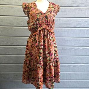 NWT J. Crew Multicolor Paisley Midi Dress